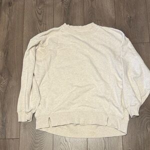 Aerie Women's Cream Crewneck Sweater